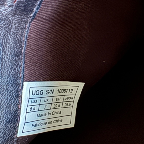 Authentic UGG Australia Cassis brown leather riding boot. Women's 8.5 - Picture 8 of 9